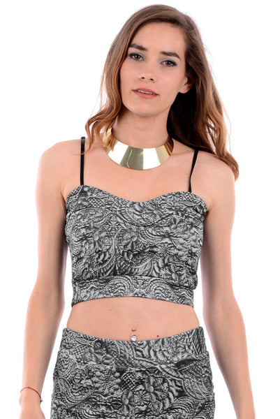 Printed Crop Top