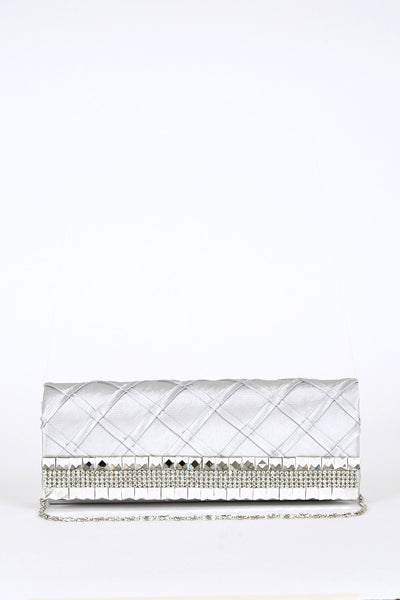 Geometric Design Flap Clutch Bag