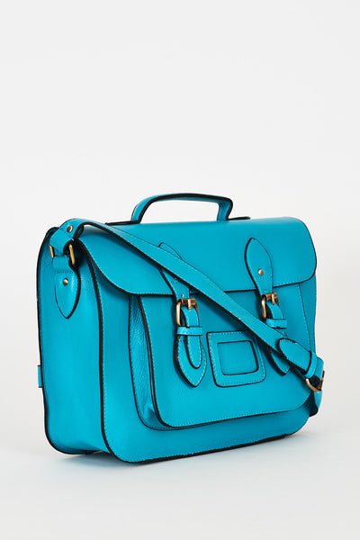 Turquoise Blue Satchel Bag