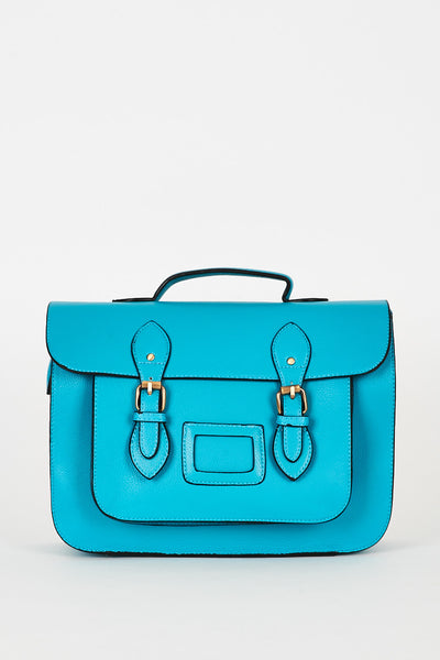 Turquoise Blue Satchel Bag