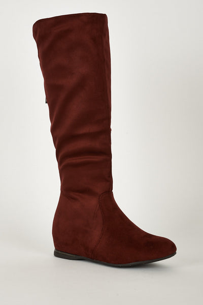 Trendy Calf Boots With Zip Details