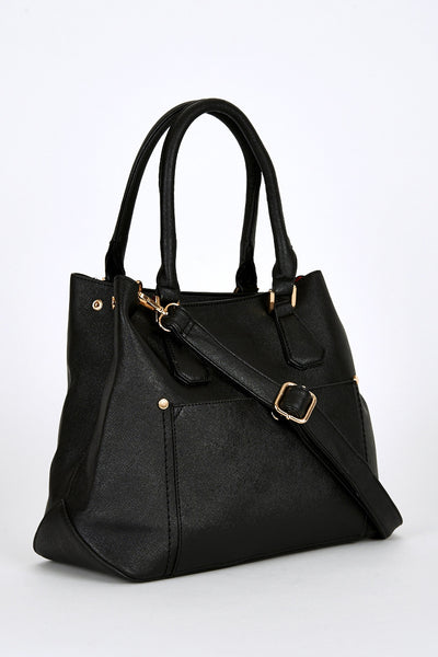 Textured Leatherette Medium Bag