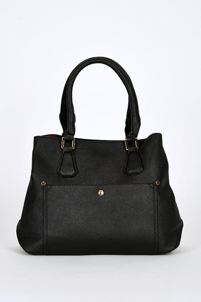 Textured Leatherette Medium Bag