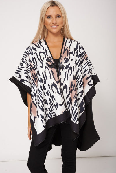 Animal Print Soft Touch Poncho