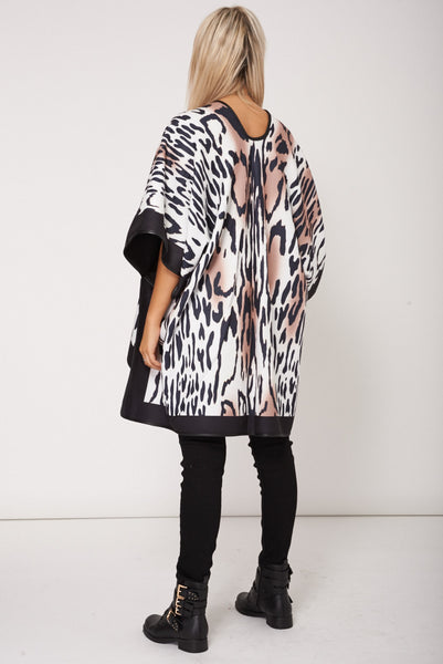 Animal Print Soft Touch Poncho