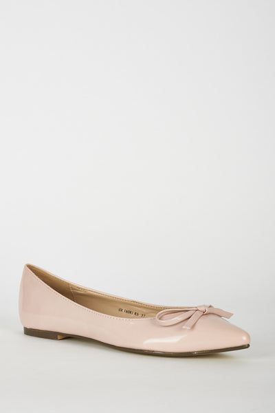 Pink Pointed Toe Patent Pumps