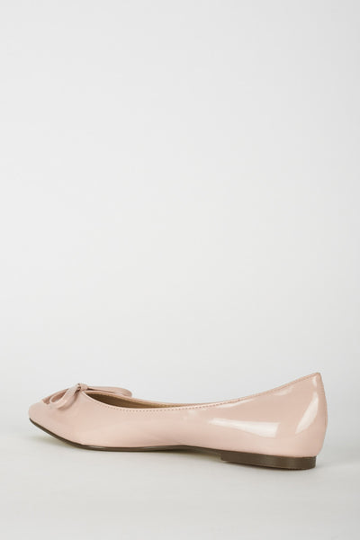 Pink Pointed Toe Patent Pumps