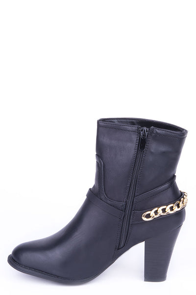 Ankle Boots with Stirrup Detail