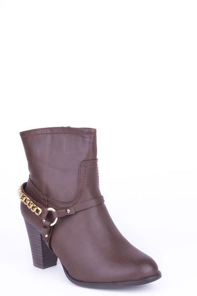 Ankle Boots with Stirrup Detail