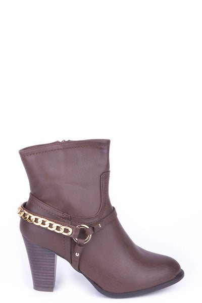 Ankle Boots with Stirrup Detail