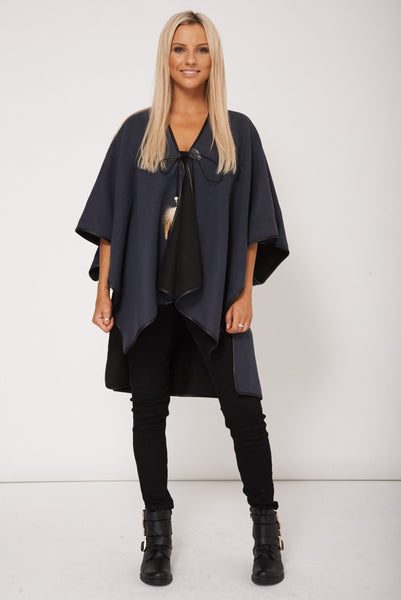 Charcoal  Soft Touch Poncho