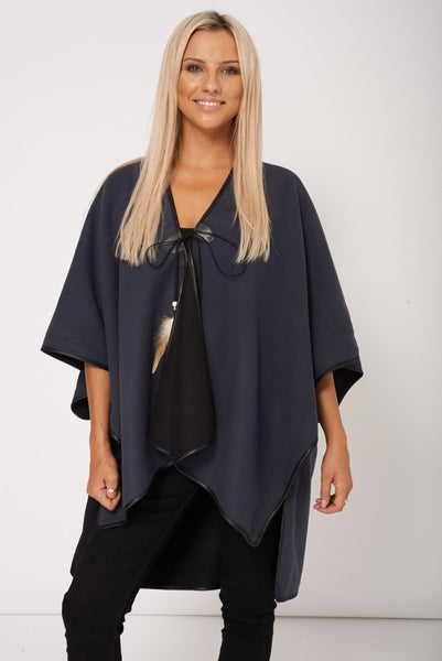 Charcoal  Soft Touch Poncho