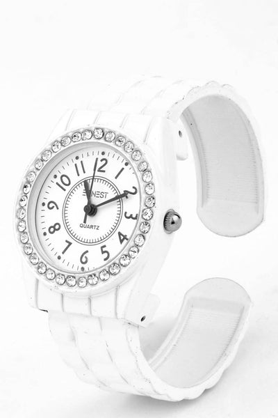 Diamante Face Bracelet Watch