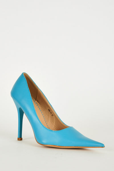 Blue Extra Pointed Stiletto Heels