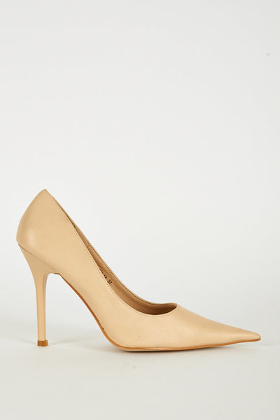 Cream Extra Pointed Stiletto Heels
