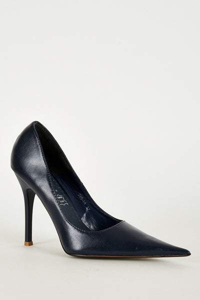 Navy Extra Pointed Stiletto Heels