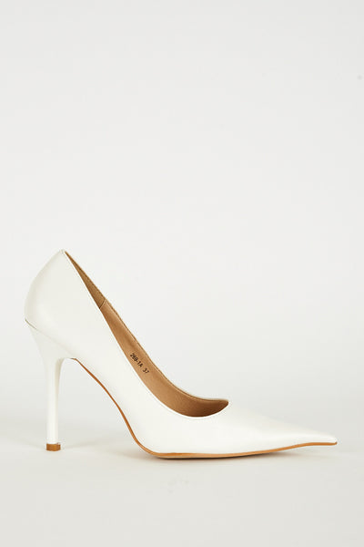 White Extra Pointed Stiletto Heels