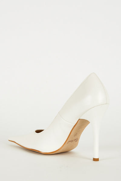 White Extra Pointed Stiletto Heels