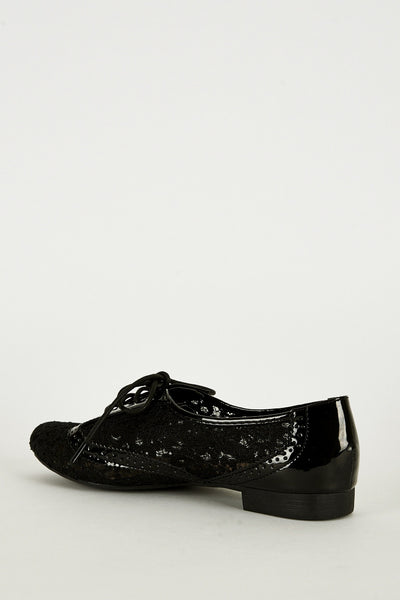 Black Oxford Lace-Up Shoe