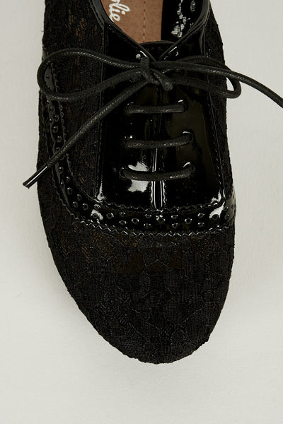 Black Oxford Lace-Up Shoe