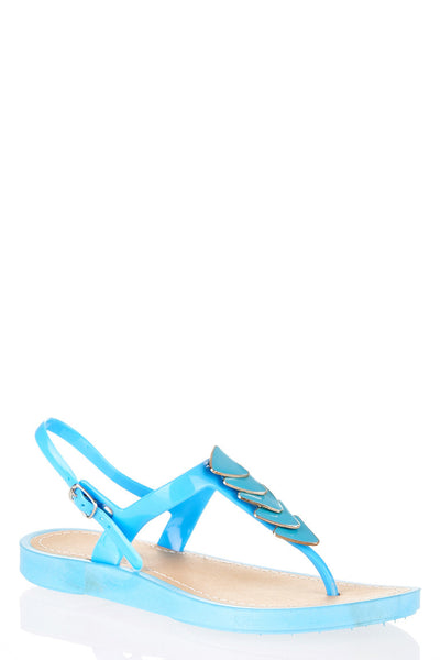 T-Bar Strap Sandals With Buckle Detail