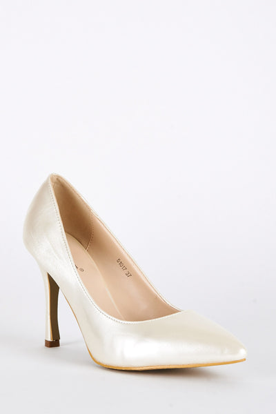 Patent High Pointed Court Shoes