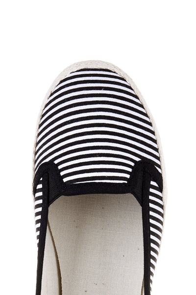 Stripe Canvas Pumps