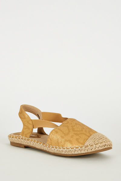 Dark Gold Espadrille Sandals