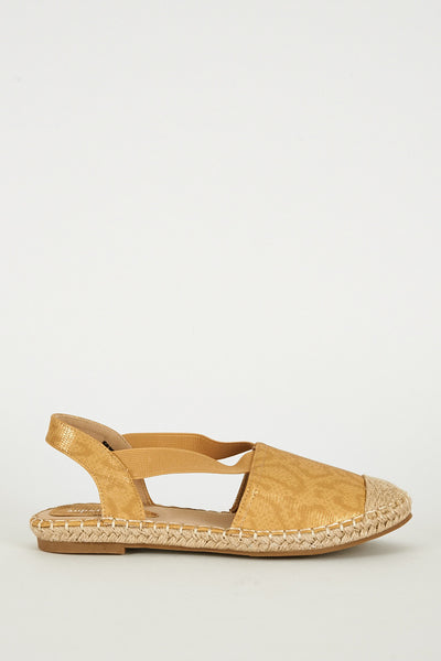 Dark Gold Espadrille Sandals