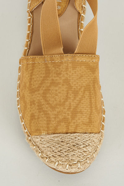 Dark Gold Espadrille Sandals