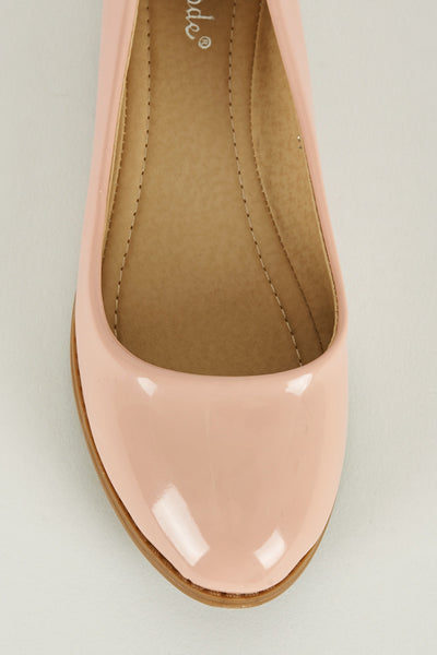 Pale Pink Patent Pumps