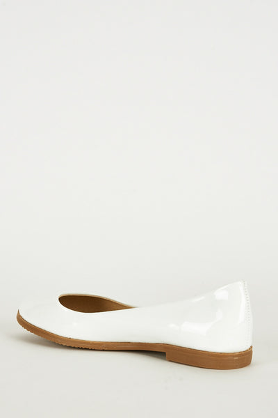 White Patent Pumps