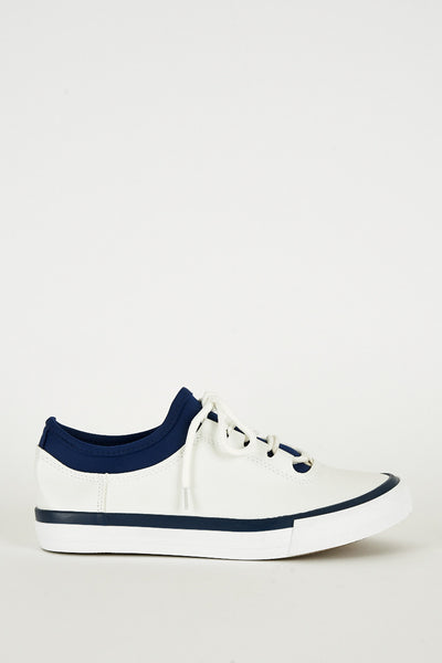 Dark Blue and White Gym Trainers