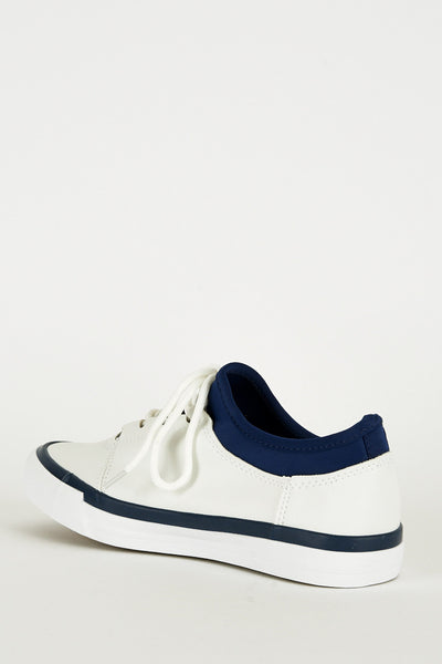 Dark Blue and White Gym Trainers