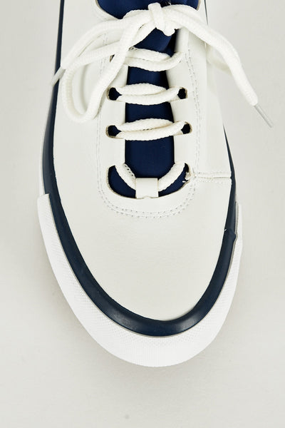 Dark Blue and White Gym Trainers