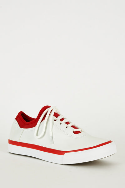 Red and White Gym Trainers