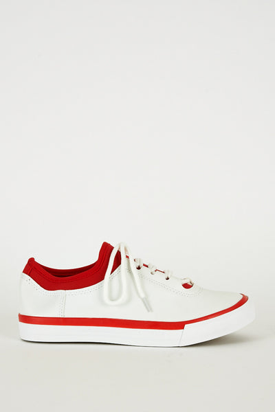 Red and White Gym Trainers