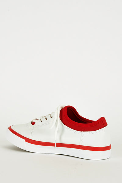 Red and White Gym Trainers