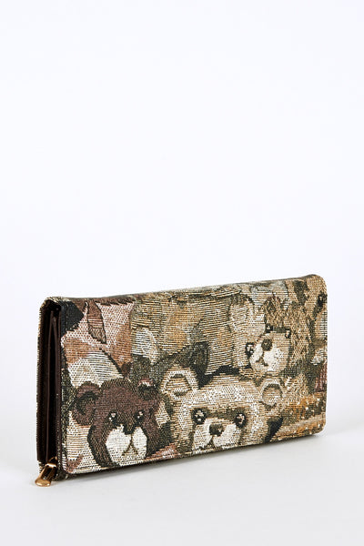 Medium Teddy Bear Print Purse