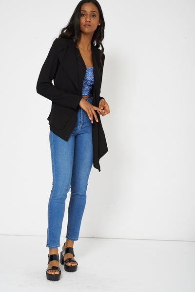 Waterfall Open Asymmetric Cardigan