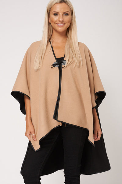 Beige Soft Touch Poncho