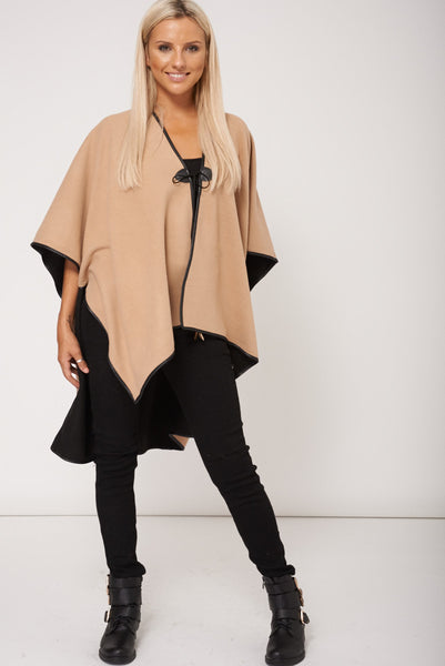 Beige Soft Touch Poncho