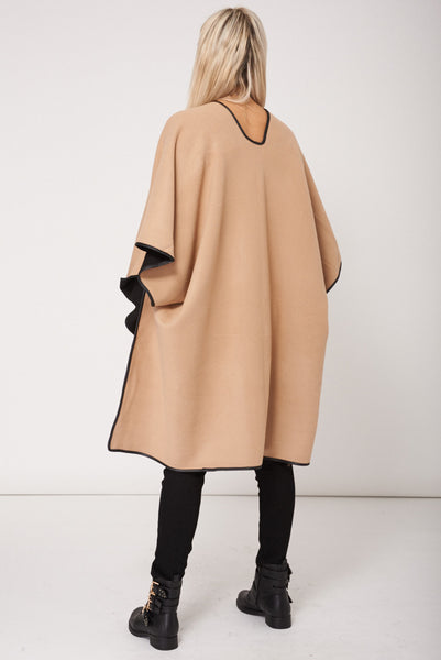 Beige Soft Touch Poncho