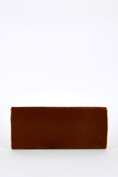 Gold Trim Medium Clutch Bag