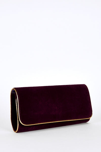 Gold Trim Medium Clutch Bag