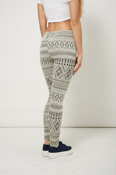 Leggings With Abstract Print