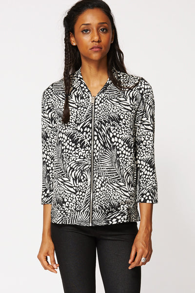 Monochrome Mix Print Jacket Ex-Branded