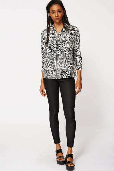 Monochrome Mix Print Jacket Ex-Branded