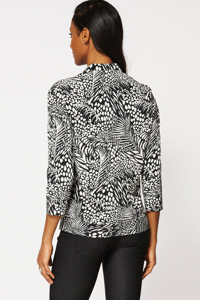 Monochrome Mix Print Jacket Ex-Branded