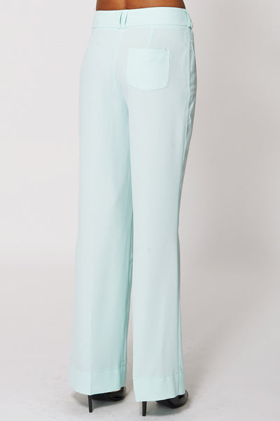 Mint Pleated Sheer Summer Trousers Ex-Branded